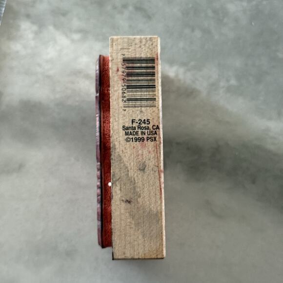 PSX-Merry Christmas Script Rubber Stamp Calligraphy 1999 RARE VINTAGE! - Picture 3 of 3